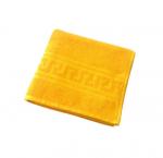 Махровое гладкокрашенное полотенце 70*140 см 380 г/м2 (Ярко-желтый)