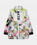 Ветровка с принтом и капюшоном