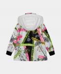 Ветровка с принтом и капюшоном