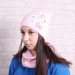 B12/1 Женская шапка со снудом