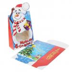 Коробка сборная фигурная "Снеговик"