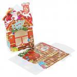 Коробка сборная фигурная "Домик и Дед Мороз"