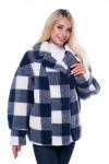 Куртка ECO-BOHO клетка СИНИЙ