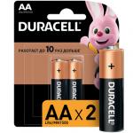 DURACELL Батарейки 2шт, тип AA, BL