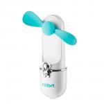 Беспроводной мини-вентилятор Kitfort КТ-405-2 бело-бирюзовый