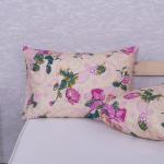 Наволочка Бязь 316/1 Розы цвет бежевый в упаковке 2 шт 50/70 см