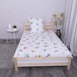 Детское постельное белье из поплина 1.5 сп 5030/3 Бусинка зеленый