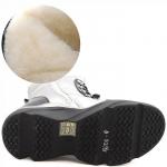 18500-16 серебро Ботинки зима для девочек (33-38)/8