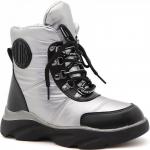 18500-16 серебро Ботинки зима для девочек (33-38)/8