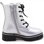 18543-16 серебро Ботинки зима для девочек (33-38)/8