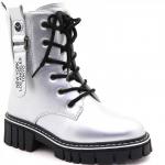 18543-16 серебро Ботинки зима для девочек (33-38)/8