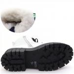 18543-16 серебро Ботинки зима для девочек (33-38)/8