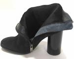 12526 черн Ботинки деми женские (36-41)/12