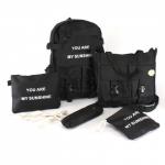 Комплект жен текстиль Battr-369  (5в 1),  1отд,  6внеш,  1внут/карм,  черный 242059