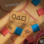 Карточка, ИГРА В КАЛЬМАРА, молочный шоколад, 10 гр.