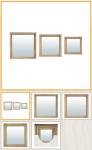 QWERTY Комплект декоративных зеркал "Риччоне" 3 шт, 30*30 см, 25*25 см, 20*20 см /12