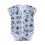 Боди распашной короткий рукав