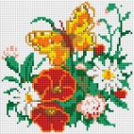 "Бабочка на лугу" Набор для выкладывания стразами