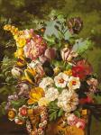 "Букет в саду" живопись на картоне 30*40см