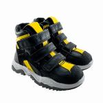 Ботинки, Барс 3 черный желтый (подкладка мех)