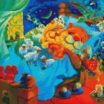 "Баранчики" Мозаика на подрамнике 40х40