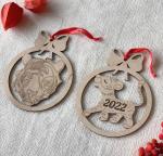 Елочная игрушка Тигренок 10 х 15 см