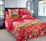 Комплект наволочек 40*40 см (2 шт.), бязь "Люкс"(220) (Новогодние огни)