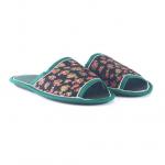 Д4149 Тапки домашние женские зеленый