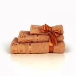 Комплект махровых полотенец, 3 штуки (30*60, 50*90, 70*130 см), жаккард							 (Коричневый)