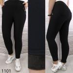 Брюки на меху SIZE PLUS 1101 черные IN