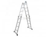 Лестница PRO Transformer 4*4-секционная алюминий, h=127/223/456 см, профиль 63*24,5 мм, арт. 511444 UFUK