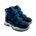 Ботинки Барс 6 синий нубук (подкладка мех)