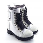 Ботинки Джексон 7 белый + серебро