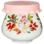 Банка для меда/варенья  с сил.кр 300 мл Шиповник