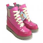 Ботинки Бруно 12 розовый + малиновый