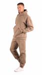 *Костюм мужской футер начес 3-х нитка пенье "Кольт" кофе