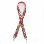 Плечевой ремень (стропа)  ADEL-250/регулируемый/ЧЕРНАЯ фур-а,  макс длина 120см,  многоцвет  239574