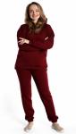 Брюки женские футер начес 3-х нитка пенье "Рокси" бордо