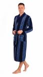 *Халат мужской велюровый "Честер" синий
