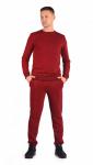 Костюм мужской футер 3-х нитка петля пенье "Дюна" бордо