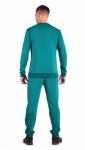 Костюм мужской футер 3-х нитка петля пенье "Дюна" изумруд