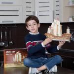 BA401S ROBOTIME Деревянные 3D пазлы КИТАЙСКИЙ КОРАБЛЬ 66 деталей ( размер 30,5x12,2x30 см) 1/10