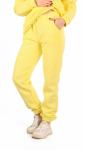 Брюки женские футер начес 3-х нитка пенье "Рокси" кремовый лимон