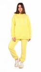 Брюки женские футер начес 3-х нитка пенье "Рокси" кремовый лимон