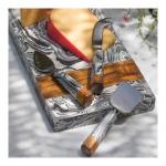 Доска сервировочная Zebra Marble 30,5*20,5*2,5см