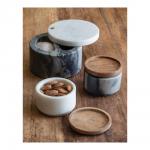 Емкость для соли и перца Gray Marble 10*10*5,5см