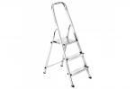 Стремянка AI 3 ступени алюминий, h=133 см  профиль 40*20 мм, раб. нагрузка до 120 кг, арт.111103/1203 UFUK