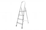 Стремянка AI 4 ступени алюминий, h=157 см, профиль 40*20 мм, раб. нагрузка до 120 кг, арт.111104/1204 UFUK