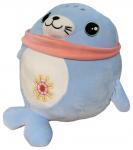 Игрушка с пледом ТЮЛЕНЬ - голубой р-р 130х160