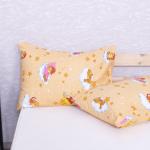 Наволочка Бязь детская 4098/1 Облачко цвет желтый в упаковке 2 шт 50/70 см